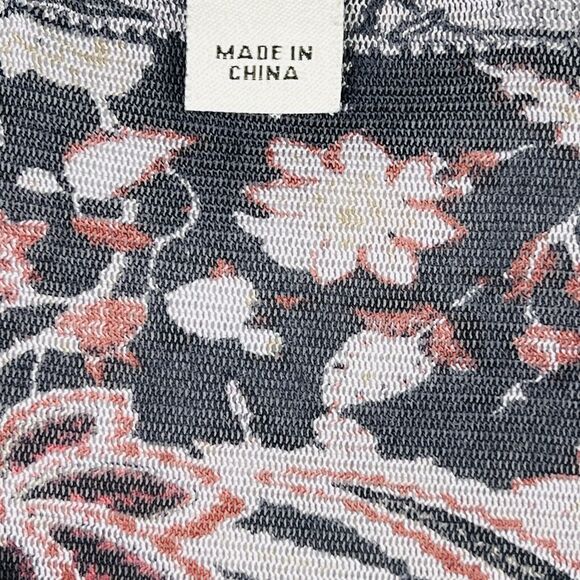 Unity World Wear Boho Top Womens XL Beige Crochet Neckline Flowy Cottagecore - Picture 13 of 15